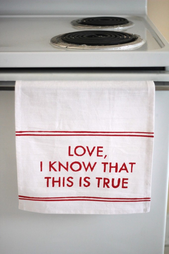 words of wisdom tea towel
