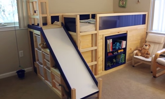 jm-allcreated-IKEA-hack-bunk-bed-slide-secret-room-DIY-1