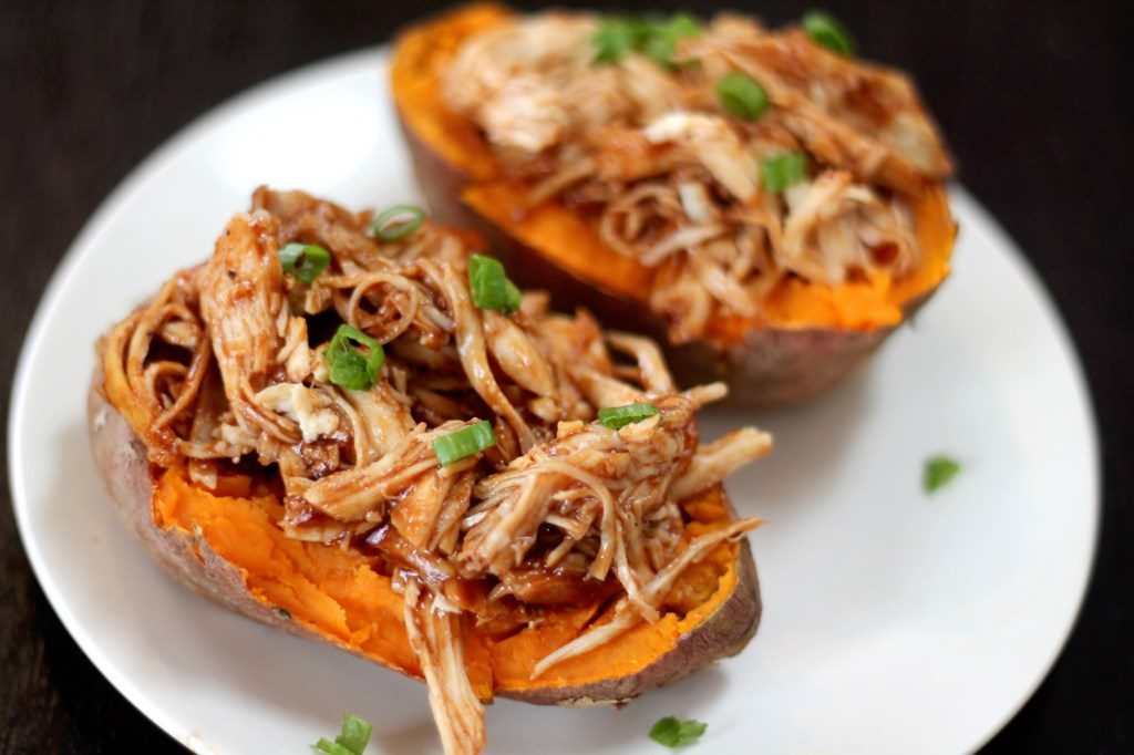 All Created - Barbeque Chicken Stuffed Sweet Potato