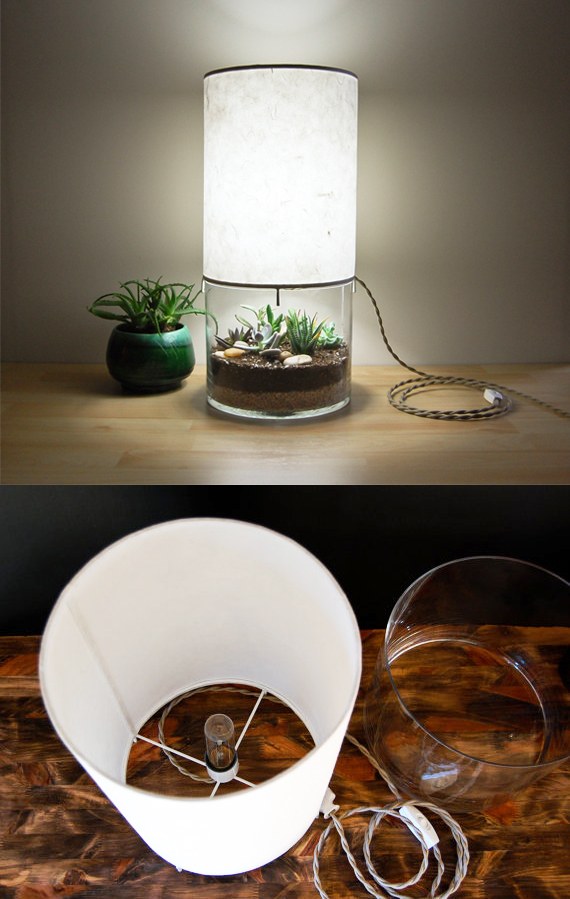 11 DIY Lamps Using Garage Finds That Will Add Interest To Your Home _ all created