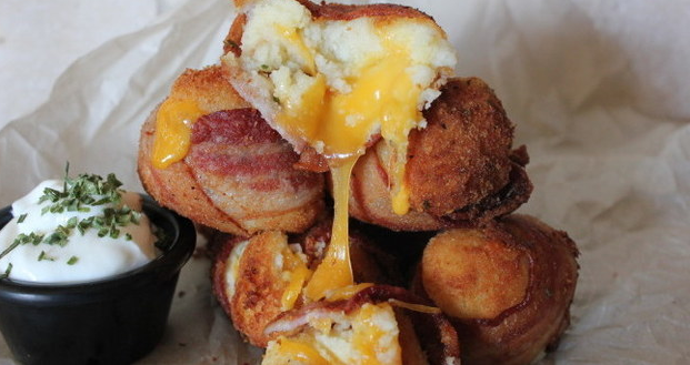 bacon potato cheese bomb - bacon recipes