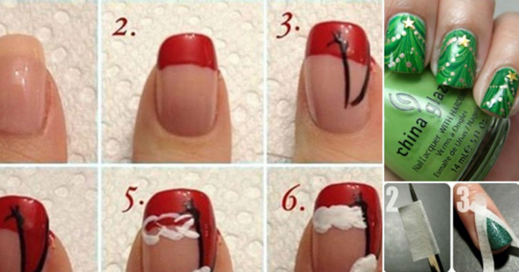 DIY Christmas Nail Art Without Tools - wide 9