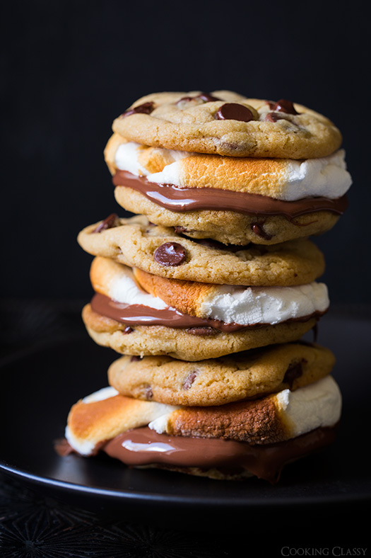 All Created chocolate chip cookie s'mores