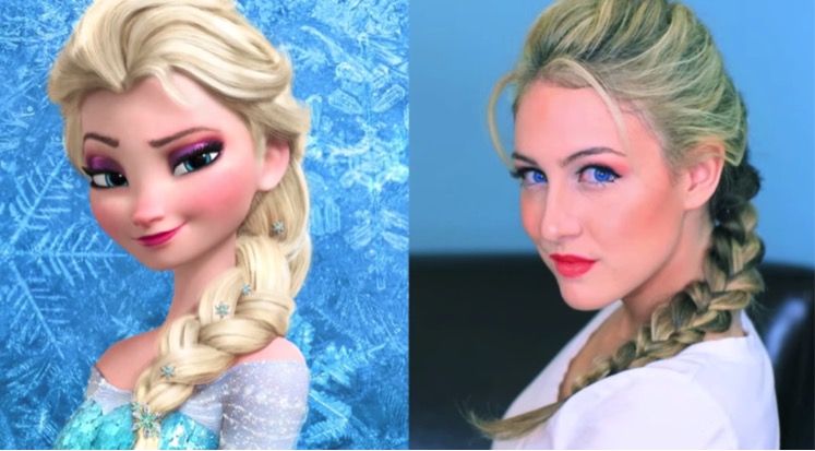 All Created - Frozen Inspired Elsa French Braid