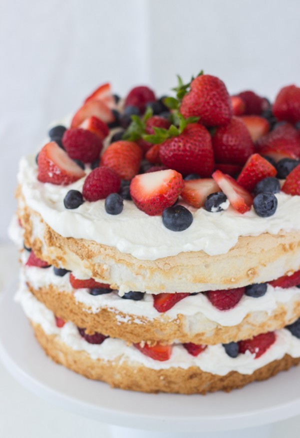 All Created - berry angel food cake