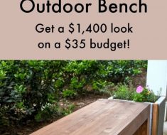 All Created - DIY Outdoor Bench