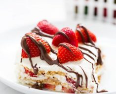 All Created - no bake strawberry cake