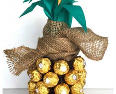 All Created - Chocolate Pineapple WIne Bottle Gift