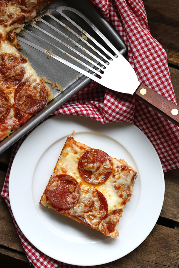 All Created - Low Carb Pan Pizza