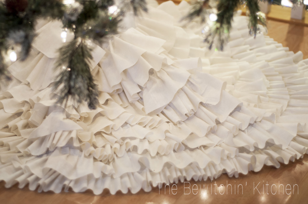 Joanna Gaines Inspired No Sew Ruffled Tree Skirt - All Created