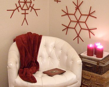 All Created - DIY Popsicle Stick Snowflakes
