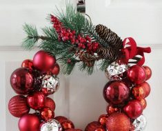 All Created - Wire Hanger Ornament Wreath