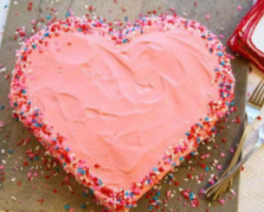 All Created - Valentine's Day Heart Cake