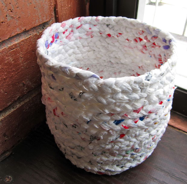 All Created - How To A Make Plastic Bag Storage Basket