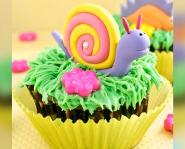 allcreated - snail cupcake toppers