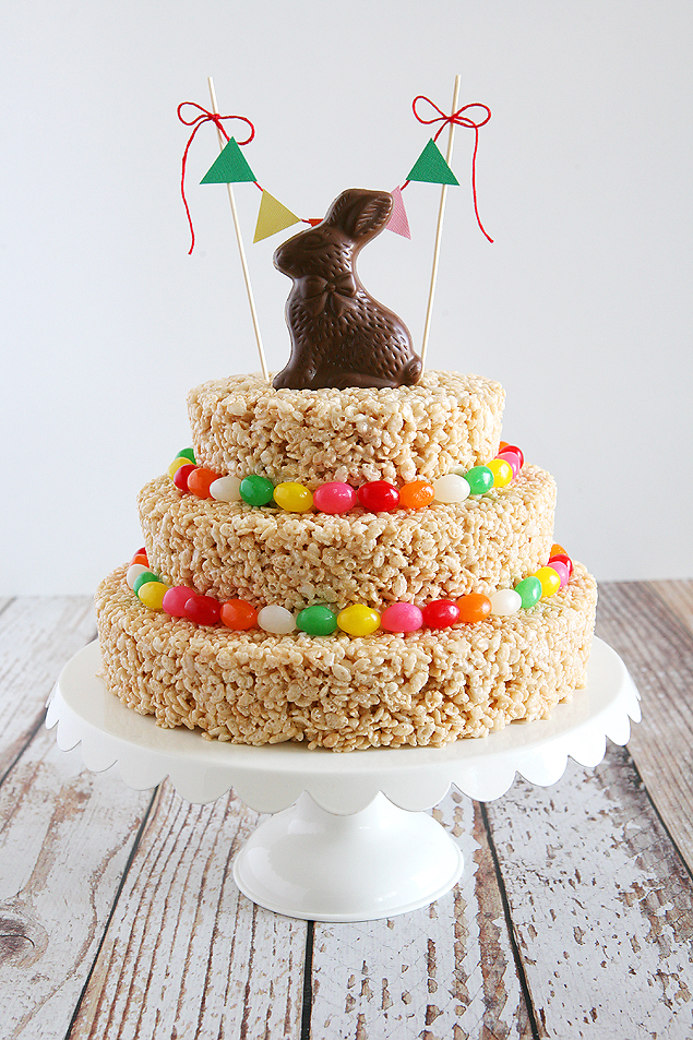 All Created - Easter Rice Krispies Treat Cake
