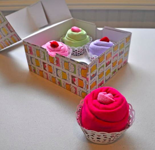 Cupcake Onesie Baby Shower Gift _ all created