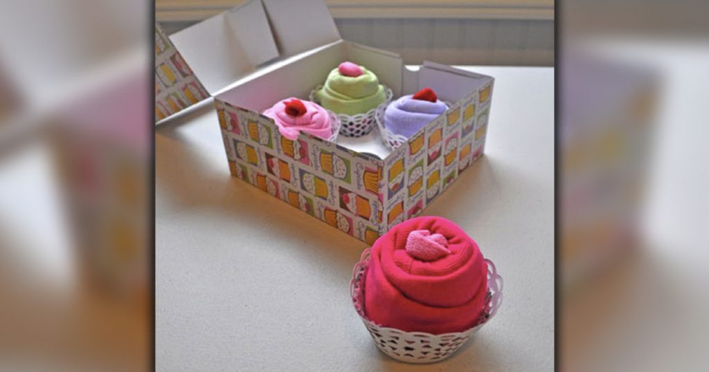 Cupcake Onesie Baby Shower Gift _ all created