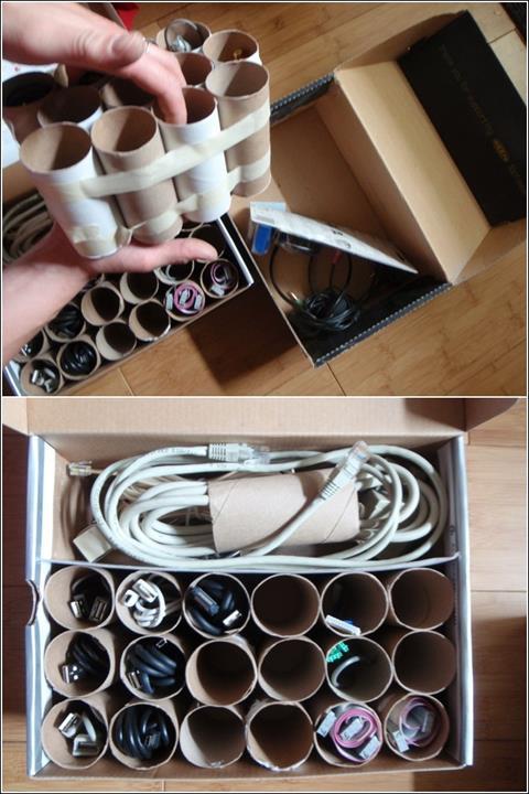 6 Crafty Ways to Hide Your Unattractive Cords And Other Electronics _ cord storage _ all created