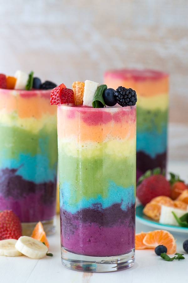 Rainbow Fruit Smoothie Is A Healthy Treat Everyone Will Love _ all created