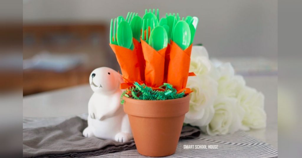 allcreated - carrot napkin utensil bundles