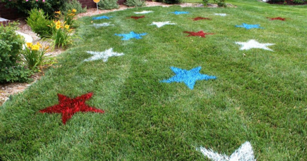 allcreated - painted lawn stars