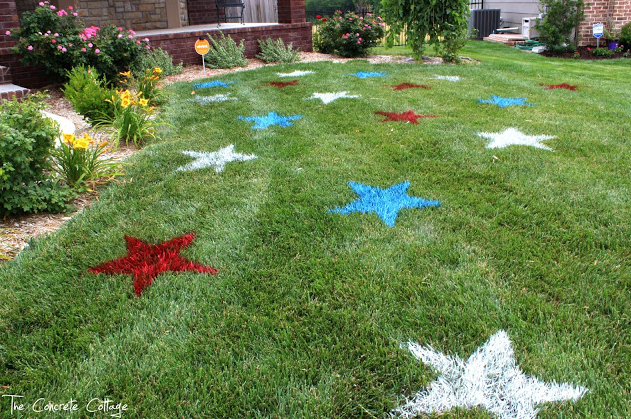 allcreated - painted lawn stars