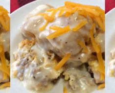 allcreated - crockpot biscuits and gravy