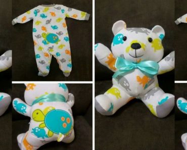 allcreated - baby clothes transformed into stuffed animals