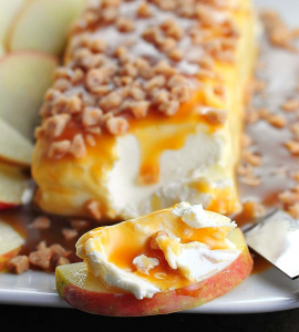 allcreated - caramel apple cream cheese spread