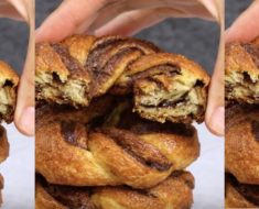 allcreated - baked nutella crescent donuts