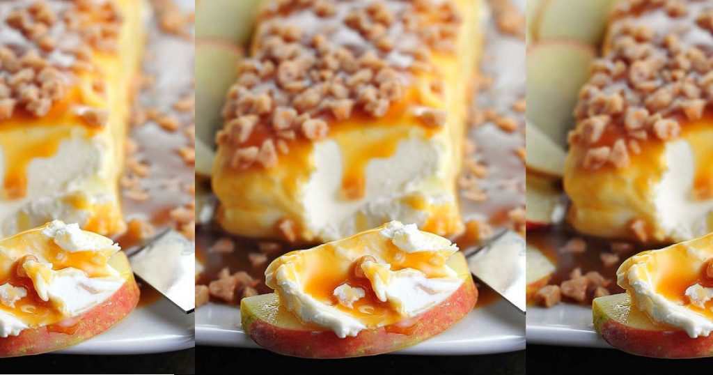 allcreated - caramel apple cream cheese spread