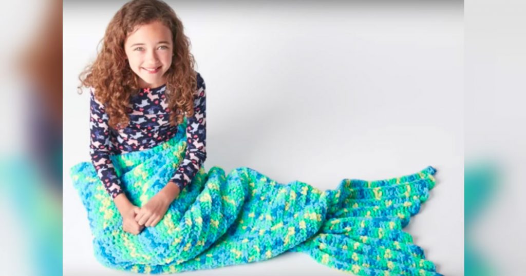 allcreated - diy mermaid blanket