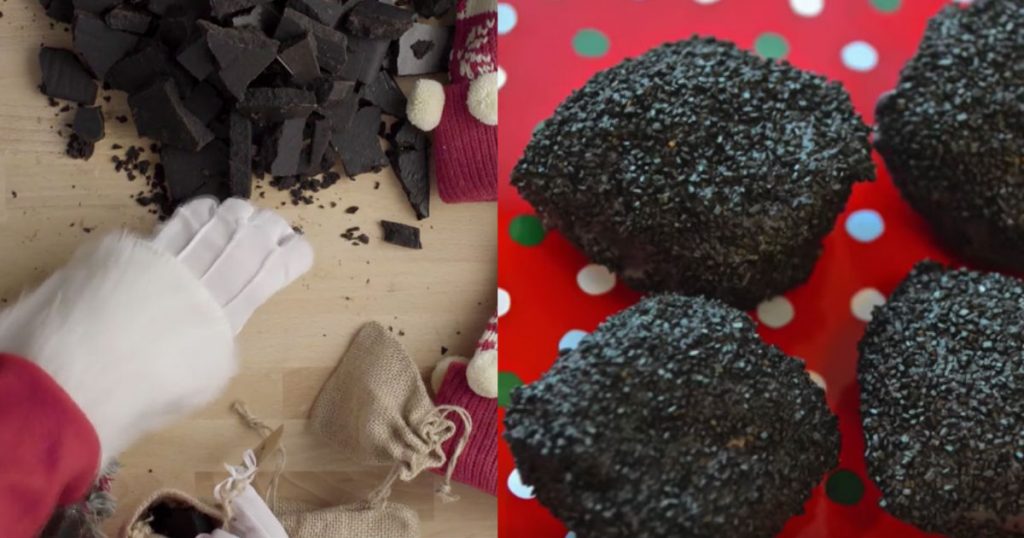 allcreated - christmas stocking candy coal