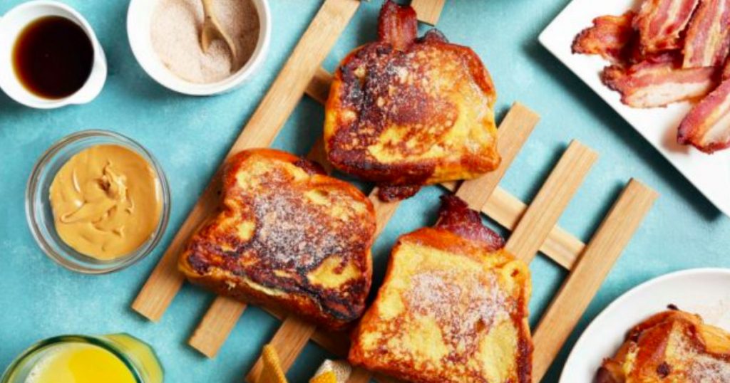 allcreated - peanut butter bacon banana french toast