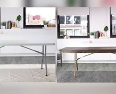 allcreated - folding table upcycle