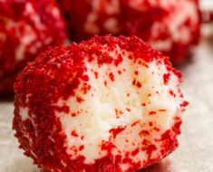allcreated - red velvet cheesecake balls