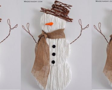 allcreated - yarn snowman