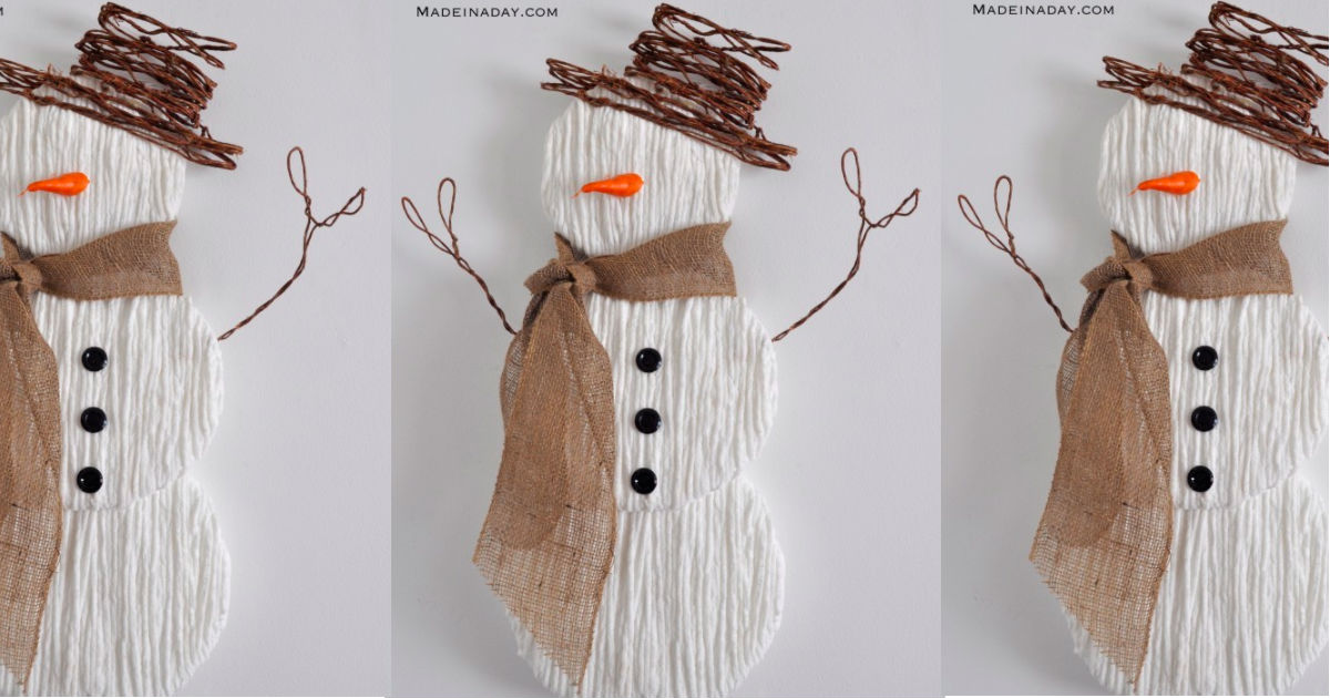 bernat baby (04005) white ball blanket yarn big Craft You Snowman Can Yarn DIY With Foam Yarn Board,