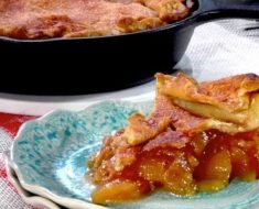 allcreated - cast iron skillet apple pie