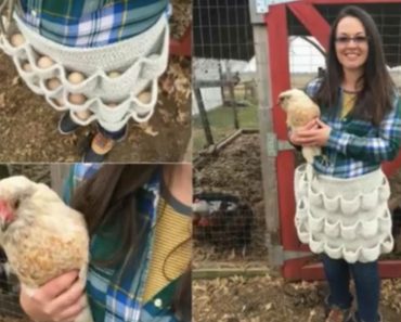 allcreated - crochet egg apron